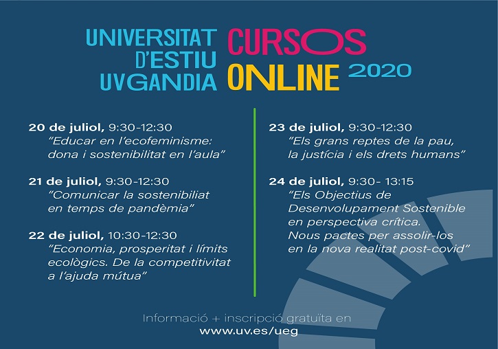 cursos i conferències en línia UEG